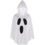 White Hooded Ghost Poncho Costume | Adult Size | 1 Pc
