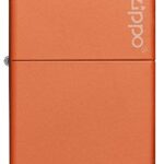 Zippo Classic Orange Matte with Logo Pocket Lighter