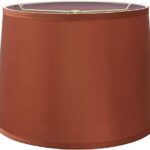 Aspen Creative 32307A, Transitional Hardback Empire Shaped Spider Construction Lamp Shade in Burnt Orange, 14″ wide (12″ x 14″ x 10″)