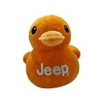 Jeep Text Logo Stuffed Animal Plush Duck Orange -Perfect Enthusiasts You’ve Been Ducked
