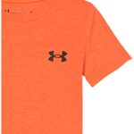 Under Armour Boys’ Elite Short Sleeve T-Shirt, Blaze Orange SP22, 5