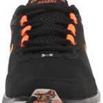 Under Armour Men’s Charged Assert 9 Marble Road Running Shoe, Black (002)/Blaze Orange, 10.5