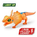 Robo Alive Lurking Lizard Series 3 Orange by ZURU Battery-Powered Robotic Light Up Interactive Electronic Reptile Toy That Moves (Orange)