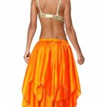 Phoenix Costumes for Women Fire Flame Costume Orange Handkerchief Skirt