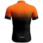 Comfortable and Fashionable Trend Tight Fitting Men’s Summer Cycling Suit Tight Long Shirts Men (Orange, XXXXL)