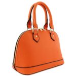 Zip-Around Classic Dome Satchel (Orange)