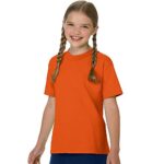 Hanes Authentic Tagless® Kid`s Cotton T-Shirt Orange