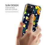 Phone Case Orange Accessories Bird TPU and Cover Citrus Shockproof Swirl Protect Compatible with iPhone 14 Pro Max 13 12 Mini 11 X Xs Xr 8 7 6 6s Plus Galaxy Note S9 S10 S20 S21 Ultra Plus