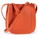 Montana West Small Crossbody Shoulder Bag for Women Classic Satchel Handbags Lightweight Small Bucket Purse,MWC-077OR