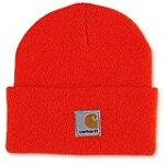 Carhartt unisex child Acrylic Watch Cold Weather Hat, Blaze Orange, 8-14 Years US