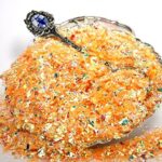 Golden Orange Iridescent Ice Flakes Glitter Flakes for Nail Art – Lightweight Holographic Polyester – 311-4373 – 1/2 oz (14 Grams)