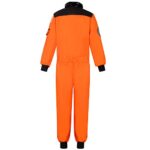 Cuteshower Kids Astronaut NASA Costume for Boys Girls Space Jumpsuit (Orange, 10-12Years)