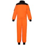 Cuteshower Kids Astronaut NASA Costume for Boys Girls Space Jumpsuit (Orange, 10-12Years)