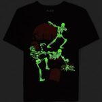 The Children’s Place Boys’ Short Sleeve Halloween Graphic T-Shirt, Skeleton Graveyard, Large