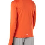 Amazon Essentials Men’s Chambray-Stretch Long Sleeve Shirt (Previously Amazon Aware), Orange, X-Large