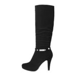 DREAM PAIRS Women’s Sarah Black Knee High Platform Heel Boots Size 5.5 M US