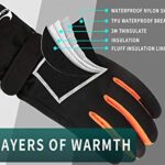 Achiou Ski Snow Gloves Winter Warm 3M Thinsulate Waterproof Touchscreen Men Women