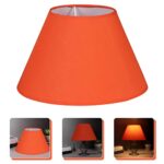 Beaupretty Lamp Shades Lamp Shades Small Lampshade for Table Lamp and Floor Light, Lamp Shade E27 Base Wall Light Shade Retro Lamp Shade Accessories(Orange) Vintage Decor Vintage Decor