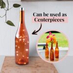 Empty Orange Wine Bottle | Vibrant Orange Glass Bottle Decor or Centerpiece Decoration | Wedding or Party Craft | 750ML Capacity | Brand New | 1 or 2 Pack