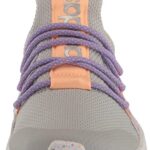 adidas Lite Racer Adapt 5.0 Running Shoe, Grey/Acid Orange/Bliss Lilac, 1 US Unisex Little Kid