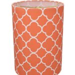 Aspen Creative 31129A Transitional Drum (Cylinder) Shaped Spider Construction Lamp Shade in Orange, 8″ wide (8″ x 8″ x 11″)