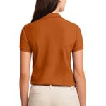 Port Authority Ladies Silk Touch Polo M Texas Orange