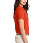 Port Authority Ladies Silk Touch Polo M Orange