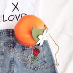 New Cute Fruits Watermelon Lemon Orange Cross body Bags Clutch Purse Novelty Shell Pearl Shoulder Bags 15CM