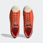 adidas Originals Men’s Superstar Discontinued Sneaker, Semi Impact Orange/Craft Orange/Purple Rush, 12