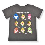 Nickelodeon Baby Shark T-Shirt and Short Set for Toddler Boys – Blue/Black or Grey/Blue or Grey/Orange or Grey/Black