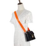 Allzedream Wide Purse Strap Replacement Crossbody Shoulder Bag Adjustable (Fluorescent Orange)