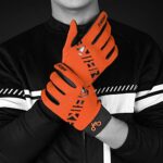 INBIKE Cycling Gloves for Men/Women Bike Gloves with Touchscreen-Padded Anti-Slip Mountain Biking MTB Bicycle Gloves for Cycling/Workout/Gym/Outdoor Orange XL