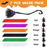 JOYIN 54.5” Witch Broom with Ribbons for Kids Halloween Wicked Witches Broomstick, Costume Parties, Photo Booth Accessory, Halloween Decorations