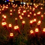 Orange Halloween Solar String Lights Outdoor – 72ft 200 LED 8 Modes Outdoor String Lights, Waterproof Solar Powered Lights for Halloween Decorations, Garden, Patio, Fence, Holiday, Party, Balcony