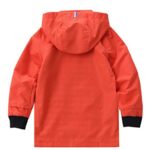 Hiheart Girls Boys Waterproof Hooded Jackets Cotton Lined Rain Jackets Orange 4/5