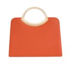 CHARMING TAILOR Small Dressy Handbag for Women Evening Bag Elegant Party Purse for Prom/Cocktail/Wedding (Burnt Orange)