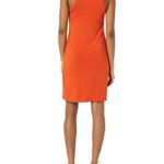 Amazon Essentials Women’s Lightweight Jersey Slim-Fit Tank Mini Dress (Previously Daily Ritual), Rust Orange, Small