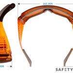 Comfortable Sleep Aid Orange Glasses – Green & Blue Light Blocking Computer Glasses – Amber Lens – Fit Over Most Prescription Frames – Fight Digital Eye Strain – Men’s or Women’s