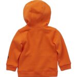 Carhartt Boys’ Long-Sleeve Half-Zip Hooded Sweatshirt, Exotic Orange, 2T