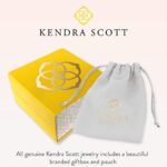 Kendra Scott Elisa Short Pendant Necklace for Women, Dainty Fashion Jewelry, 14K Gold-Plated Brass, Orange Citrine Quartz