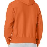 Champion Hoodie, Reverse Weave Fleece Comfortable Pullover Sweatshirt for Men, Graphic, Texas Orange Left Chest C, Small