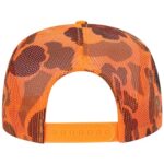 Modelo Original Trucker Hat – Trendy Vintage Beer Graphic Snapback Cap for Men and Women (Orange Camo)