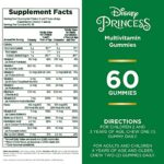 Nature’s Bounty Disney® Princess Kids Gummy Multivitamin, Natural Grape, Orange & Cherry Flavored, No Gluten, Dairy, or Peanuts, 60 Gummies