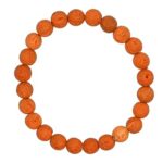 Orange Lava Bracelet for Women Men’s Gifts – Protection Healing Crystal Bracelet – 8mm Gemstone Beaded Stretchable Bracelet Pulseras Para Hombres Mujer Stocking Stuffers