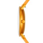 Skagen Men’s Aaren Quartz Analog Stainless Steel and Silicone Watch, Color: Yellow (Model: SKW6510)