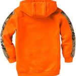 Legendary Whitetails Kids Camo Outfitter Hoodie, Inferno, Medium