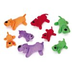 Zanies Lil’ Yelper Dog Toys, Orange, 5″