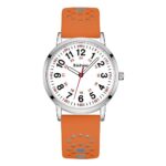 RioFoior Nurse Watch for Nurse,Nursing Student,Medical Professionals,Doctors,with Variety Colors,Second Hand and 24 Hour,Easy to Read Waterproof Watch?Orange-Grey?