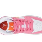 Jordan Boy’s Air Jordan 1 Mid (Big Kid) Pinksicle/Safety Orange/White 6.5 Big Kid M