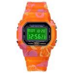VIGOROSO Digital Watch for Women, Mens Digital Watch Waterproof Watches for Ladies Boys Girls Orange Watch